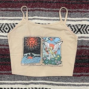 Tarot Cards Cropped Shirt